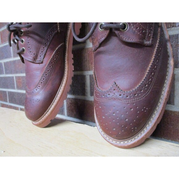 Walk-Over Dress Shoes Mens Brown Leather Wingtip Derby Size 10 M USA main image 6